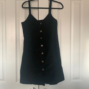 Black suede button down dress! Very flattering fit! Barely worn!
